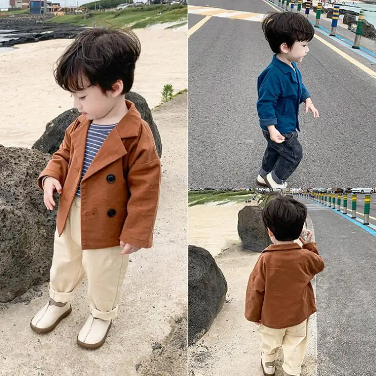 

2019 New Arrival Boys Coat Autumn Autumn Full Sleeve Fashion Kids Jacket 1-6 Years PZ587