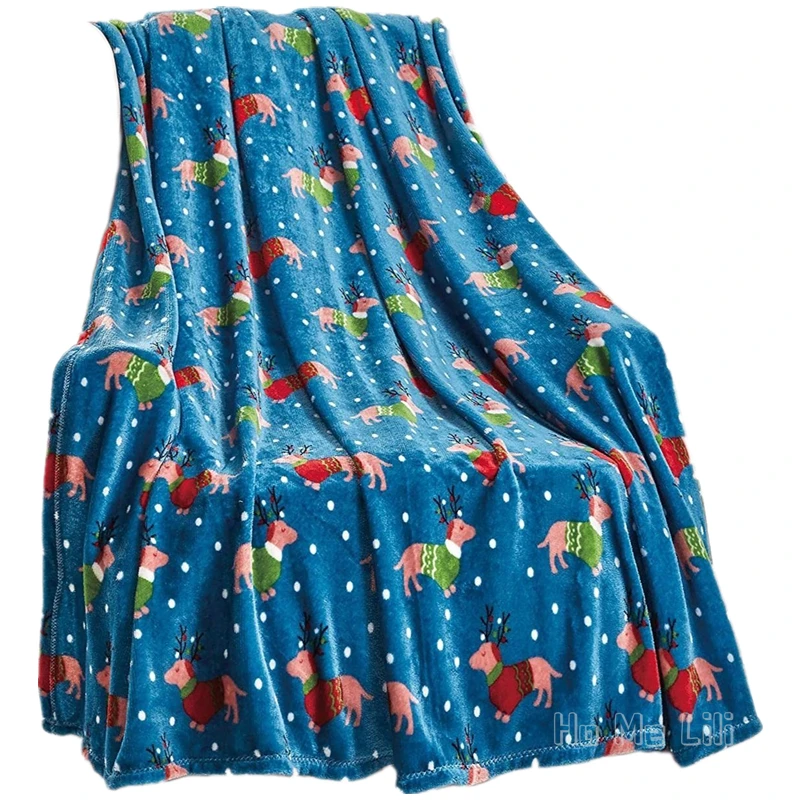 

Let It Snow Christmas Dogs праздник от Ho Me Lili фланелевое одеяло для оформления фотографий