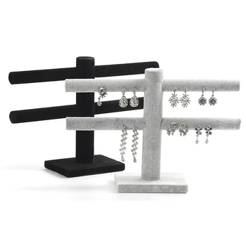 

Velvet Bracelet Watch T-Bar Holder Jewelry Storage Box Jewelry Display Stand