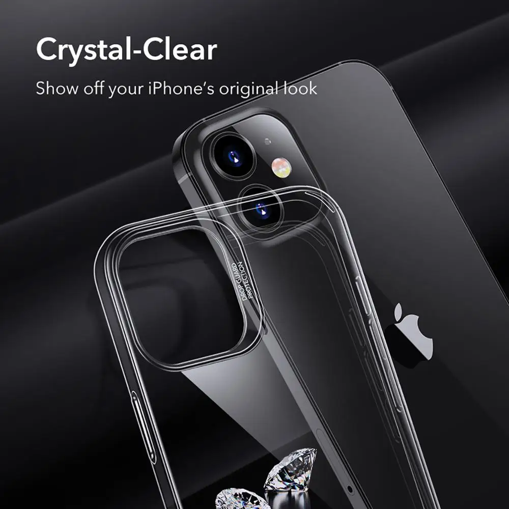 ESR Clear Case for iPhone 12 mini Case for iPhone 12 Pro Max for iPhone 12 Pro Case Ultra Thin Transparent Soft Back Cover Funda