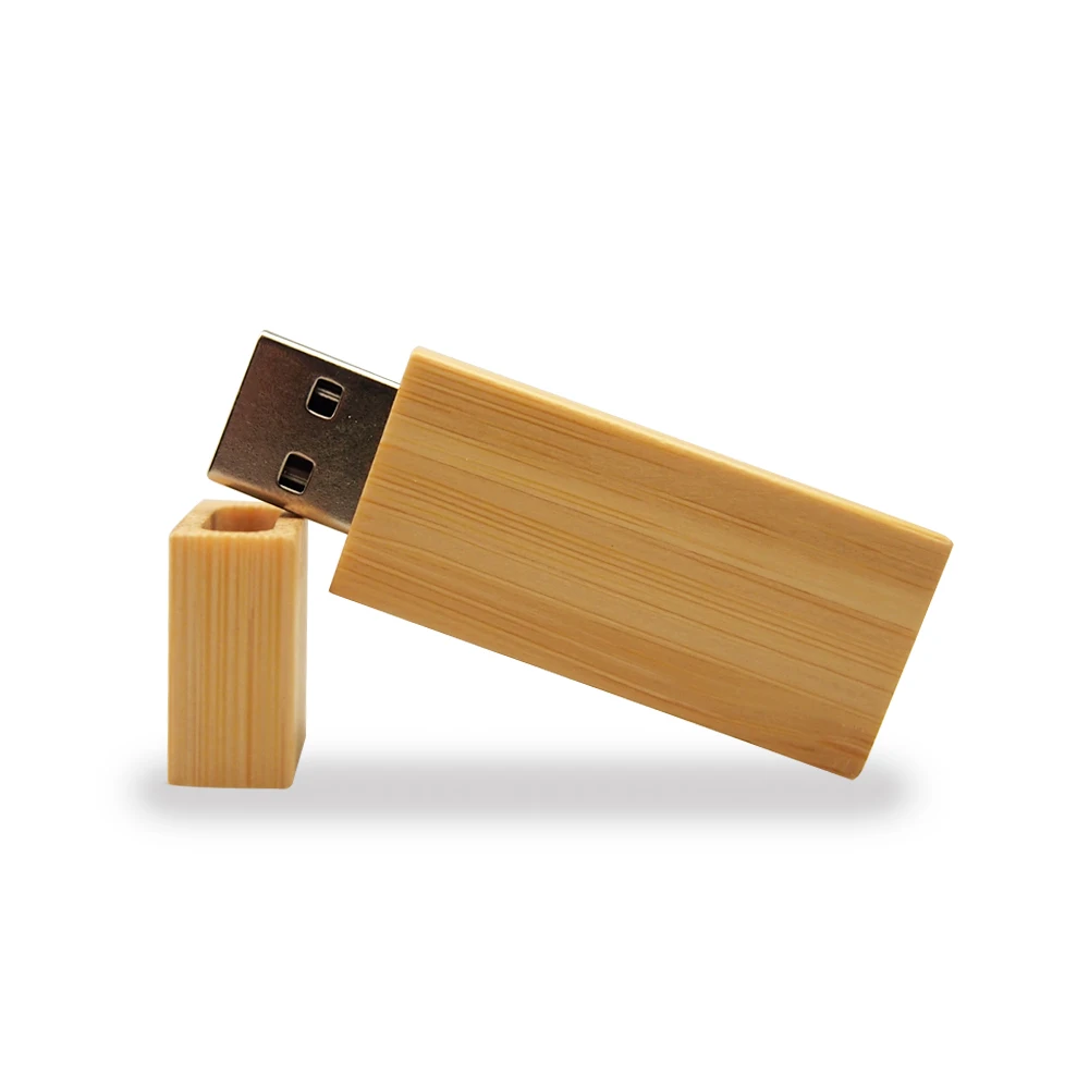 Более 10 шт. бесплатный логотип) USB флеш-накопитель из натурального дерева 2,0 маленький кубик+ коробка Флешка 4 ГБ 8 ГБ 16 ГБ 32 ГБ 128 Мб карта памяти свадебный подарок - Цвет: Bamboo