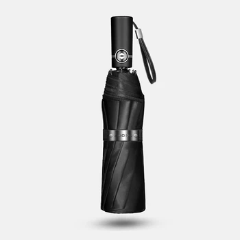 

Black Men Automatic Umbrella Windproof Mini 3 Folding Gift Resistant Parasol Sun Umbrella paraguas plegable mujer QZH053