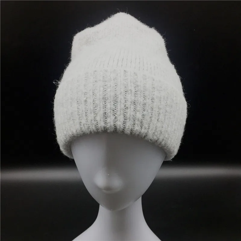 Женские однотонные кашемировые шапочки для девочек серая шапочка вязаная шапка с манжетой женская теплая мягкая зимняя шапка