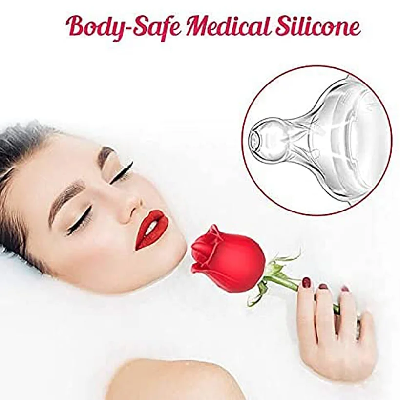 Rose Clitoral Vibrator With Licking And Pulsing Functions_voghion.com