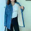 New Casual Denim Long Sleeve Shirts Women Winter Warm Velvet Thicken Tops Femme Loose Plus Size Blouse Long Outwear Jeans Coats 3