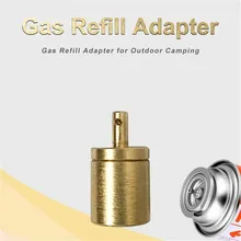 

Gas Refill Adapter Stove Cylinder Butane Canister Tank 10x19mm Copper Brass Inflation Valve 2 Spacers Camping BBQ Hiking Accs