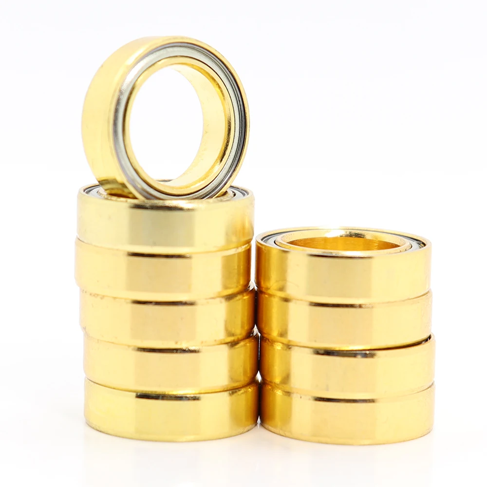 

6700ZZ Bearing ABEC-1 ( 10 PCS ) 10x15x4 mm Slim Thin Section Deep Groove Golden 6700 Z ZZ Ball Bearings 61700 ZZ 6700Z