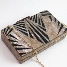 Женский геометрический лоскутный клатч, вечерняя сумочка, свадебные вечерние сумочки, акриловая Сумочка,, новинка