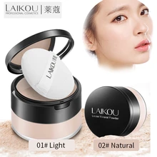 LAIKOU, матовая Рассыпчатая установка, пудра, контроль над маслом, макияж, водостойкая, стойкая, отделка кожи, прозрачная минеральная основа для макияжа