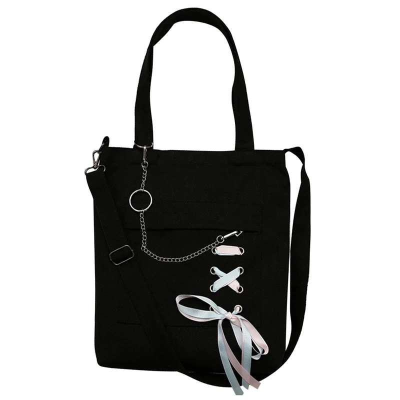 Холщовая Сумка-тоут для женщин, сумка для покупок, сверхпрочная Повседневная сумка для книг, путешествий, Студенческая женская сумка, сумка через плечо, сумка-мессенджер
