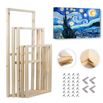 Wood Frame DIY Canvas Stretcher Kit 1