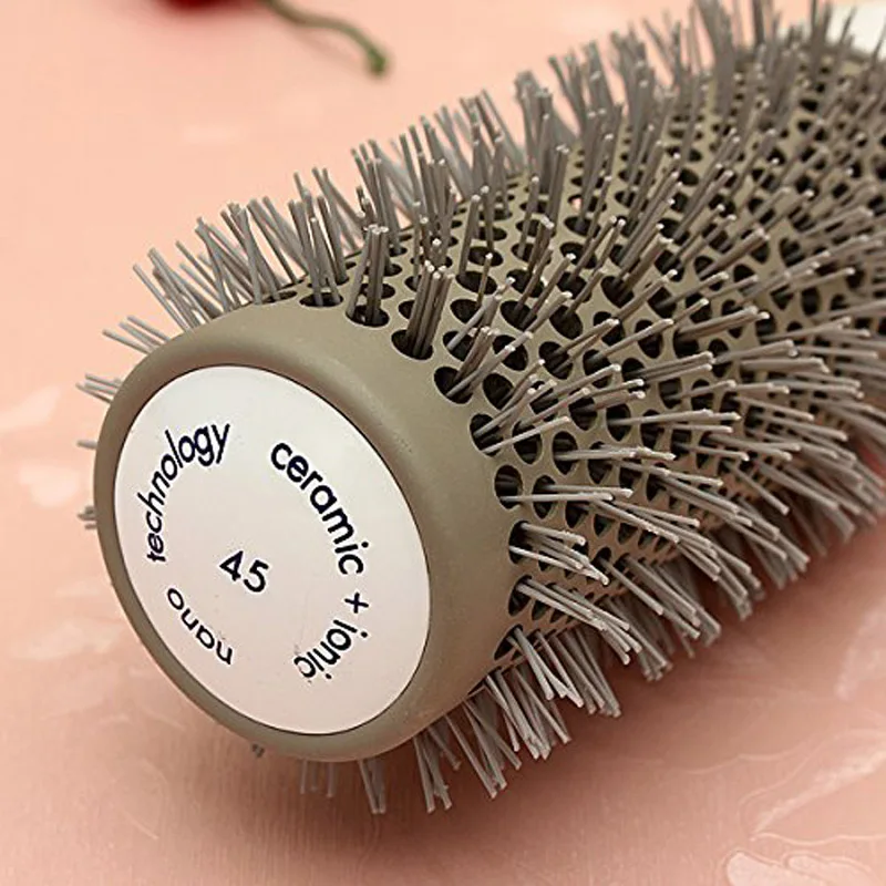 

Hair Brush Ceramic Iron Round Comb Barber Dressing Salon Styling EY669