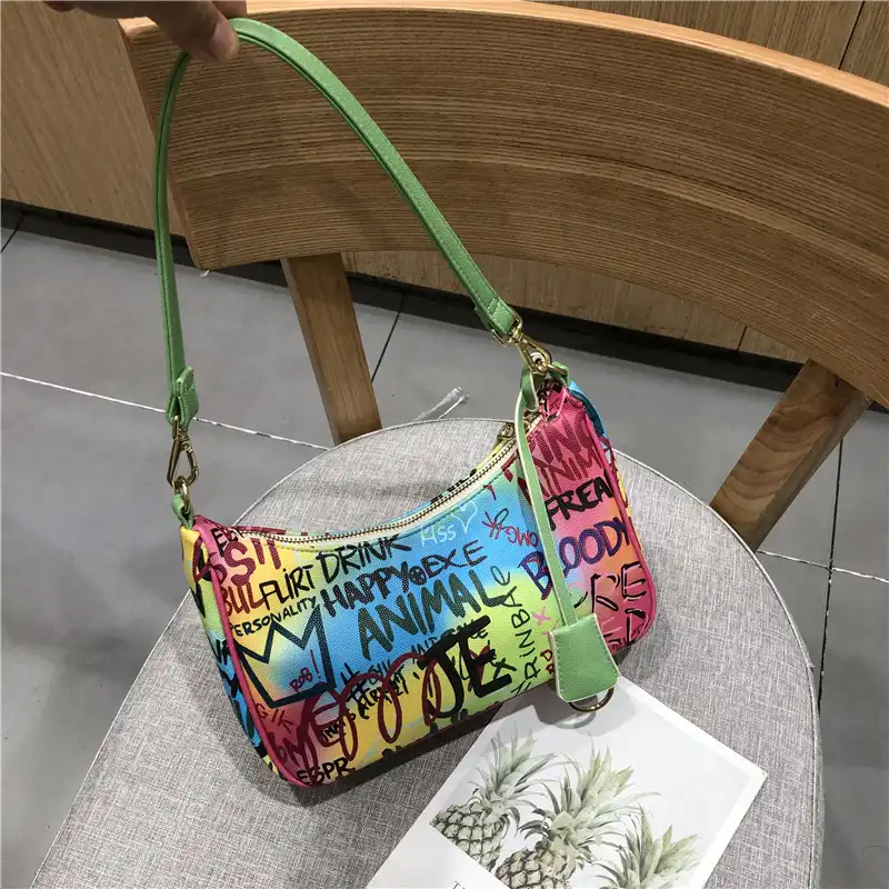 Tote Rainbow Designer Purse Rainbow Designer Bag 2025