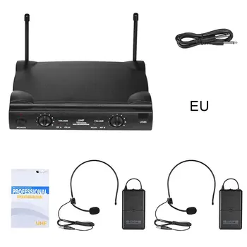 

U585B UHF wireless microphone set 2 waist-mounted transmitters 2 headset microphone home practical portable set