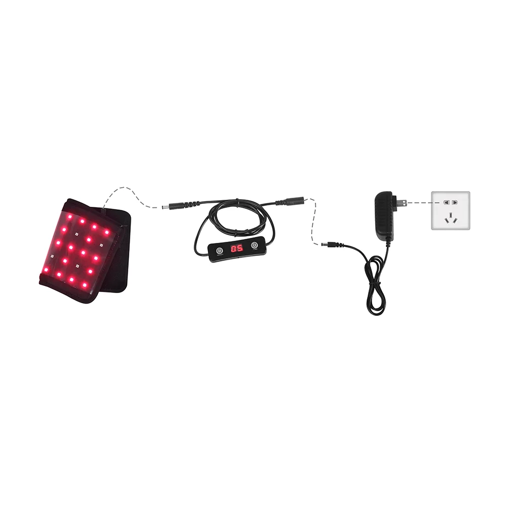 Physiotherapy Device Red Infrared Light Therapy Belt For Pain Relief Flexible Wearable Wrap Leg&Arms Calf Pad Body Massage
