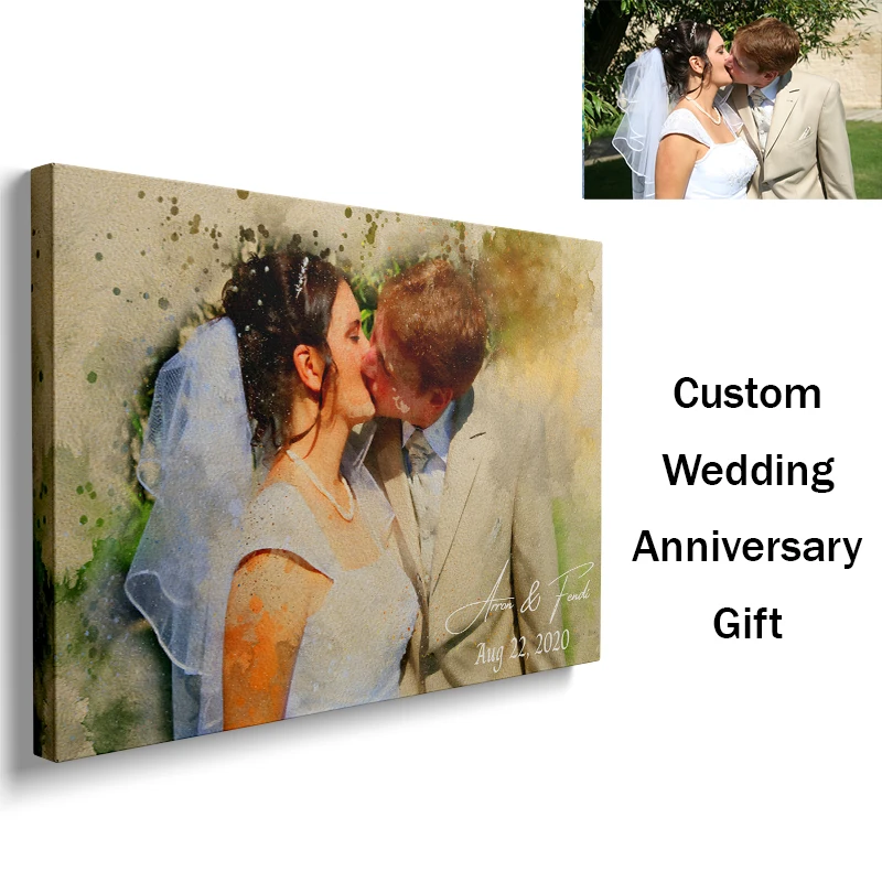 Customized Paintings From Your Photos Poster Personalized Pictures Home Decor Family Wall Art Living Room | Дом и сад