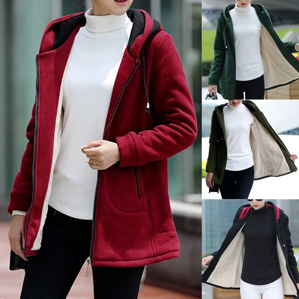 Пальто для девочек; manteau femme зимняя куртка женская зимняя теплая верхняя одежда, однотонные, с карманами из композитных материалов коллекции ropa mujer