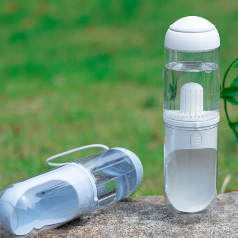 Outdoor Dog Water Bottle Cup Dispenser Built-in PP Cotton Filter Element Portable Travel Camping Hiking Drink | Дом и сад
