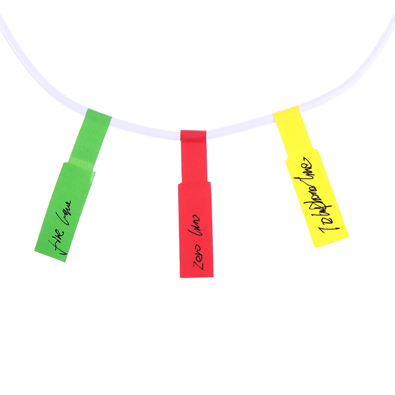 Cable Labels 300Pcs Useful Colorful Self-adhesive Cable Labels Waterproof Identification Tags Stickers Marker Tool Fiber Wire Organizers