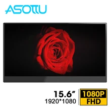 15.6 inches HD IPS Screen portable monitor for laptop Desktop PS3 PS4 X-Box Switch thin gaming monitor 1920*1080P LCD monitor HD