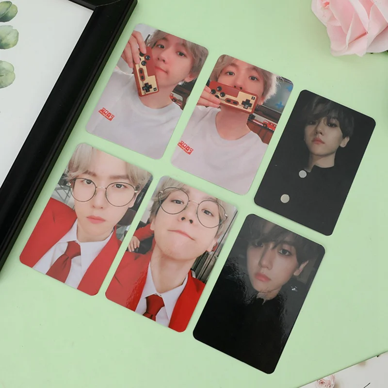 KPOP EXO BAEKHYUN SOLO город огни альбом ломо карты K-POP Новая мода самодельные бумажные фото карты фотокарты 6 шт./партия