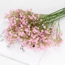 

Simulation gypsophila bridal wedding decoration hand bouquet PU soft rubber trident gypsophila simulation flower ins