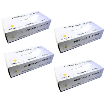 

200Pcs Disposable Latex Gloves Non-Slip Household Cleaning Products M