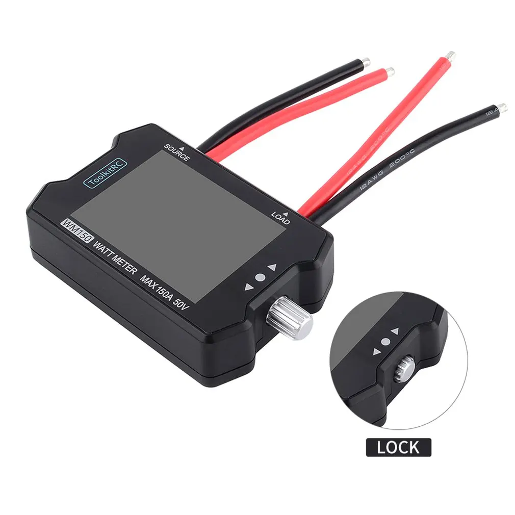 ToolkitRC WM150 ваттметр 150А 50 в измеритель мощности мотора высокая точность PPM тестер выхода сигнала анализатор мощности с ЖК-дисплеем