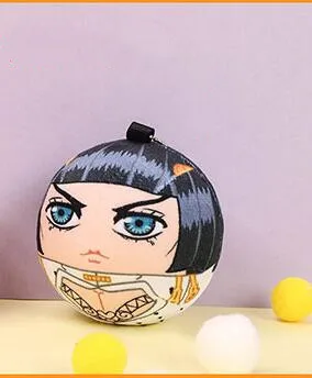 7,5 см новые JoJos невероятное приключение Золотой ветер плюшевая кукла для ключей игрушки для детей, подарок на день рождения - Цвет: A