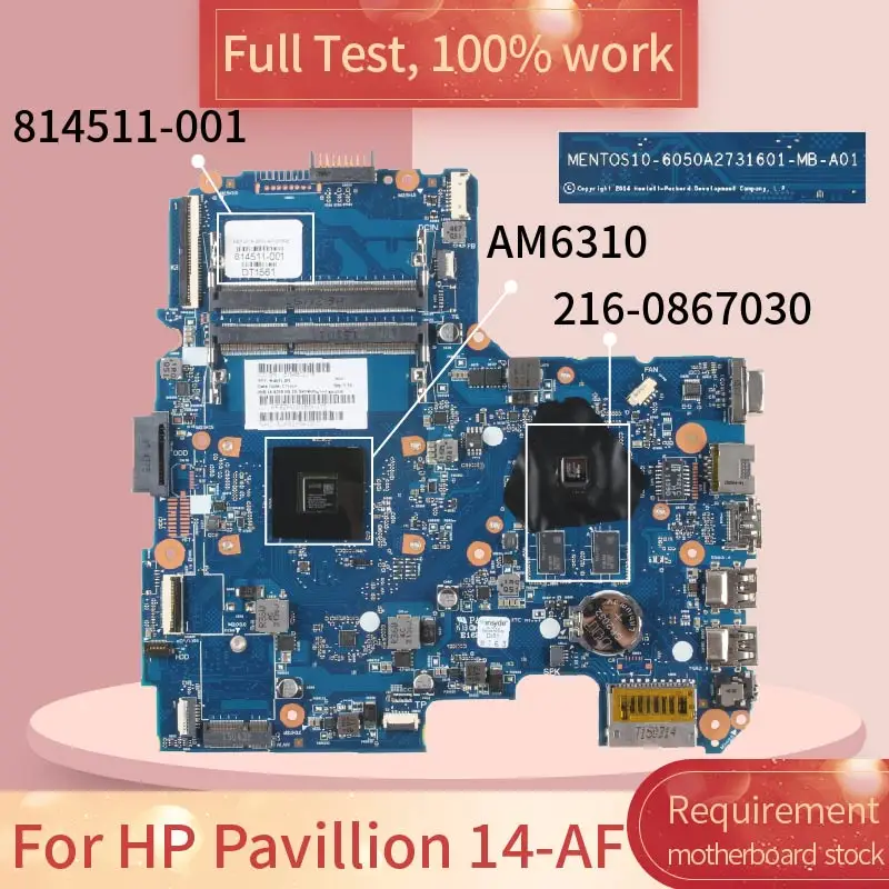 Для hp Pavillion 14-R LA-A993P SR1EF i5-4210U N15V-GM-S-A2 DDR3 Материнская плата ноутбука Полная проверка