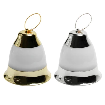 

1pair Music Bell Prop Hanging Holiday RGB LED Festival Bright Window Party Voice Control Christmas Light Door Outdoor Home Decor
