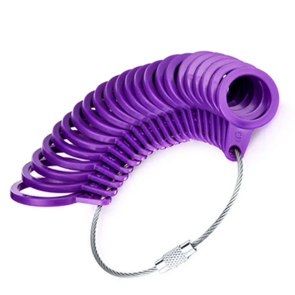 New Basic Jewelry Measurement Tool Suitable For US Size 0 to 13 Jeweler Size Loop Jewelry Tool Ring Sizer Finger Size Gauge Ring
