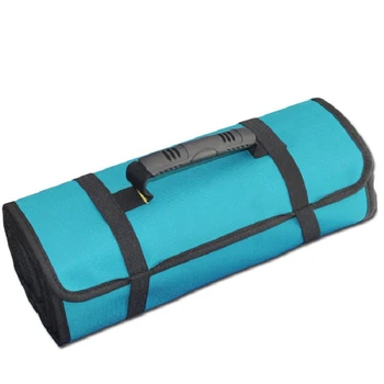 

Urijk 1Pcs Hardware Tool Bag New High Quality Oxford Canvas Reel Roll Type Portable Screwdriver Roll Bag Electrician Tools Bag