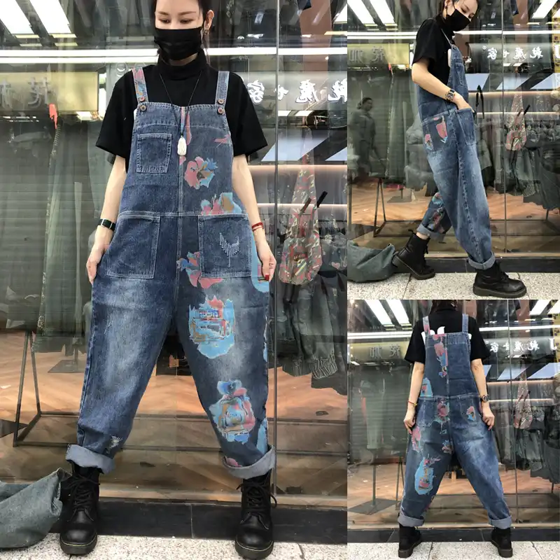 all denim jumpsuit