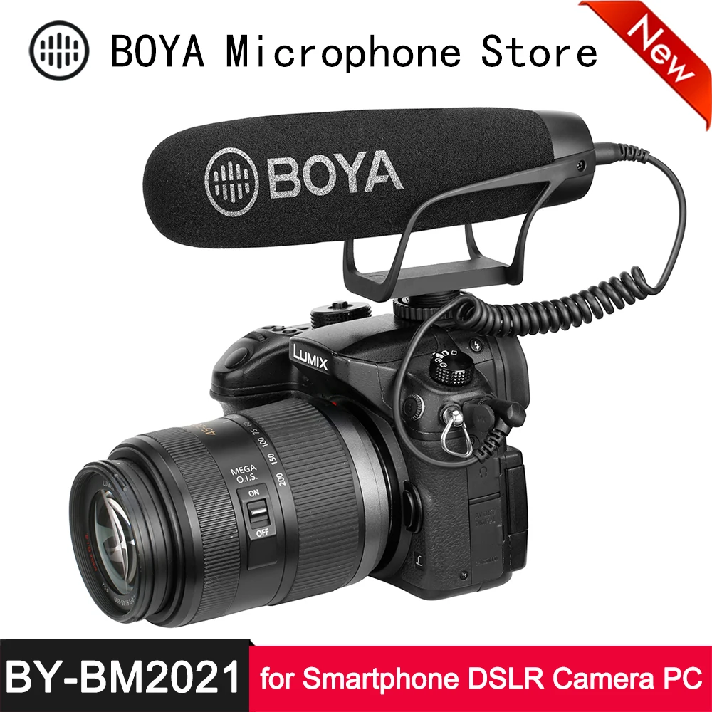 Микрофон BOYA супер кардиоидный микрофон для записи видео iPhone Android смартфона