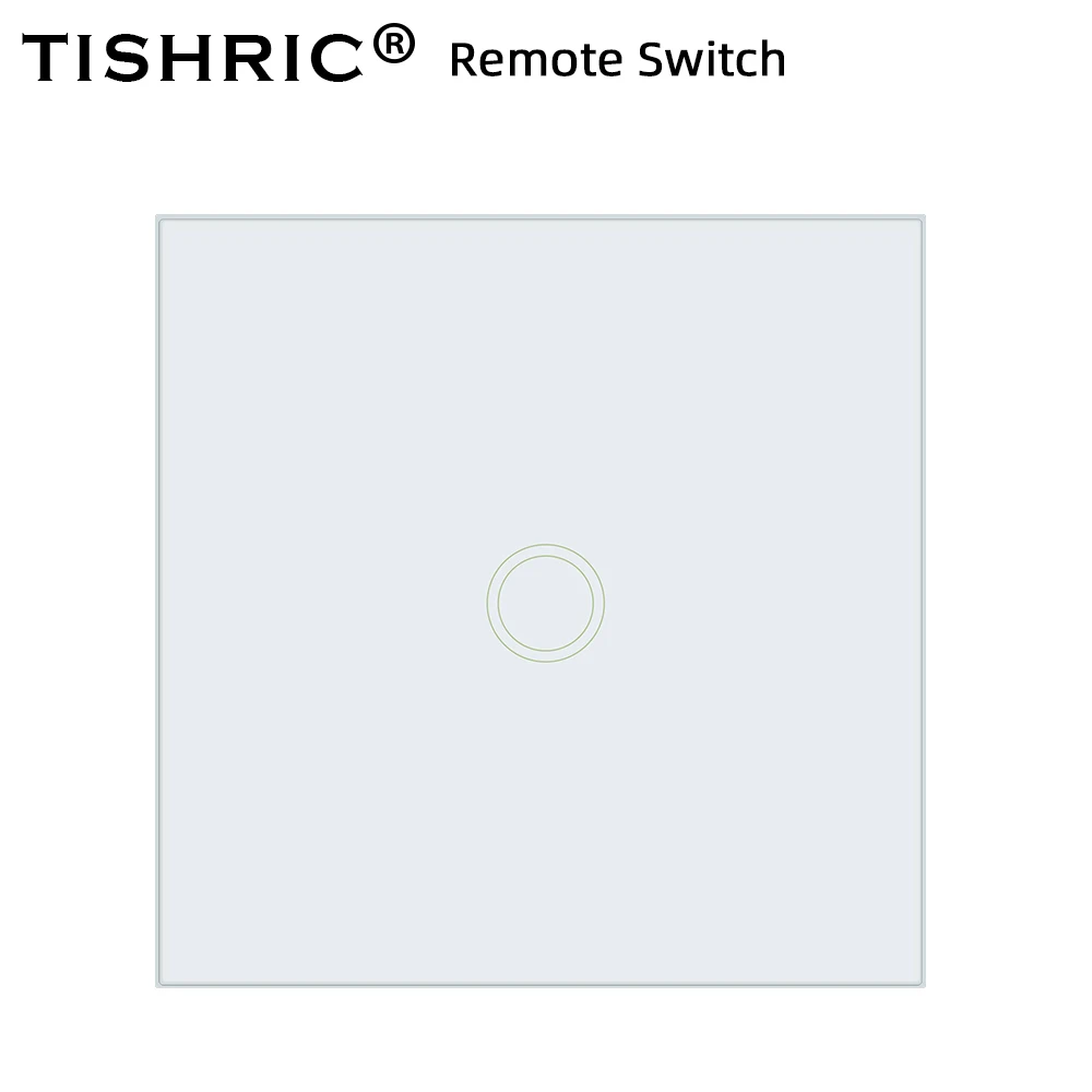 86 Тип TISHRIC T433 RF 433mhz панель настенный пульт дистанционного управления с сенсорным управлением светодиодный светильник работает с Sonoff T1/T2/T3/TX/RF/4CH PRO R2 умный дом - Комплект: T433 remote panel 1C