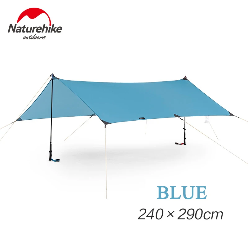 

Naturehike 15D Nylon Silicone Camping Rainproof Awning Sunscreen Anti-UV Sand Free Beach Sun Shelter Tent For Outdoor Activities