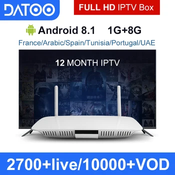 

Q1404 4K TV Box With DATOO Activation Code 1 Year Subscription Europe French Italian Channels Android Arabic TV Box