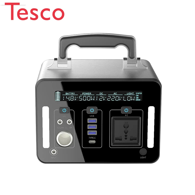 

500wh Solar Power System Outdoor Handy Mobile Portable Power Station