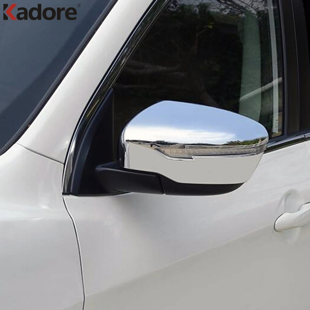 Для Nissan Qashqai 2014 2015 2016 2017 2018 ABS Хромированная Боковая дверь крышка зеркала заднего