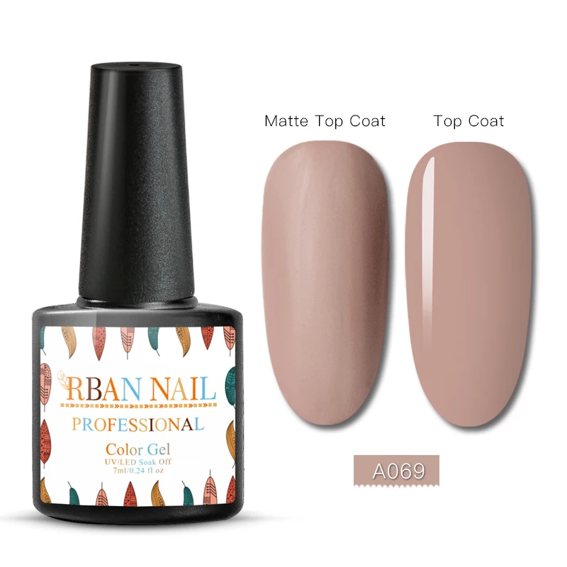 TM30069 RBAN NAIL 7 мл цветной УФ-гель для ногтей замачиваемый Полупостоянный лак для ногтей Гель-краска для ногтей маникюр матовое верхнее покрытие необходимо - Цвет: TM30069