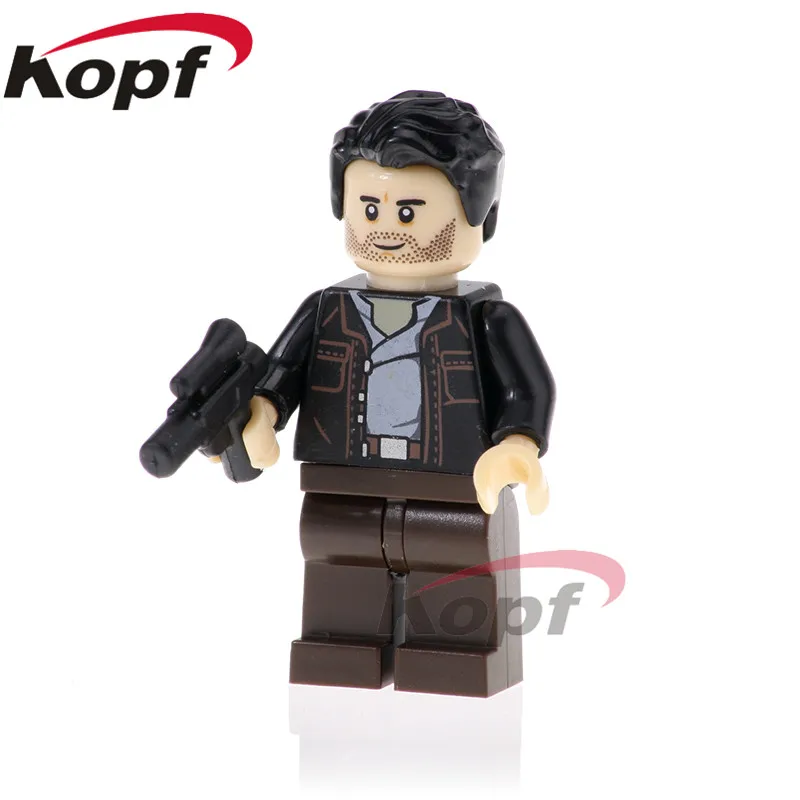 Космические одиночные продажи POE dameron фигурки Lando Calrissian Quay Tolsite IG-88 кирпичи строительный конструктор для детей Подарочные игрушки PG804 - Цвет: PG804 Without Box
