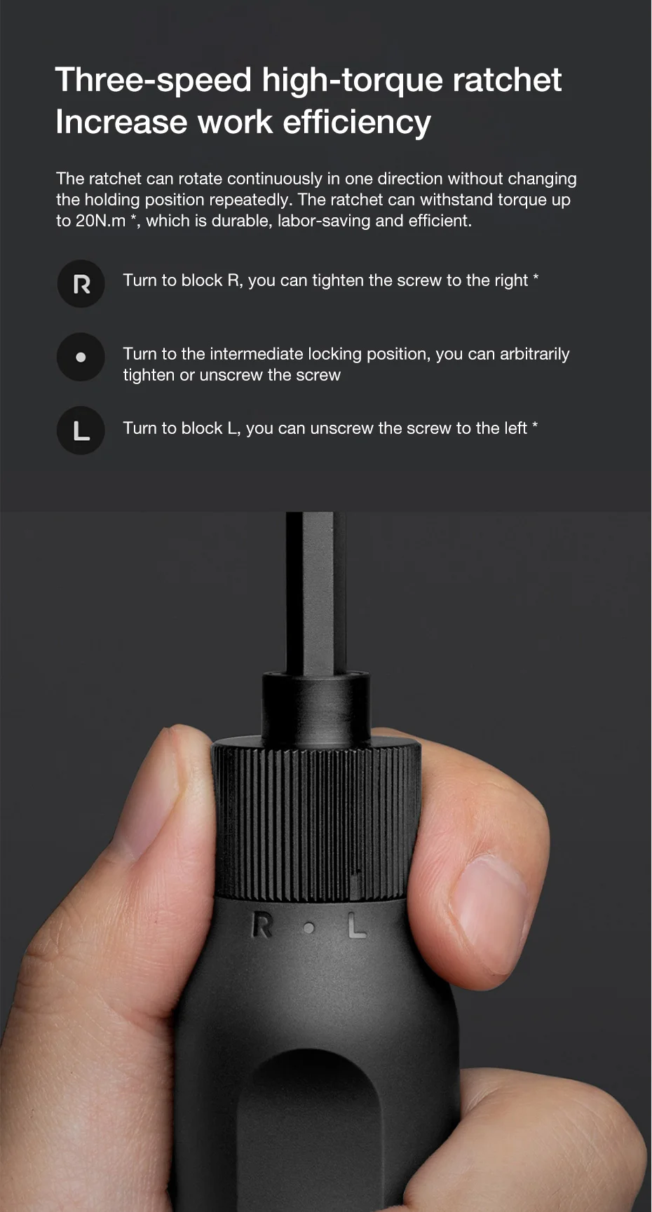 米家16合1棘轮螺丝刀-黑色-小米有品_06