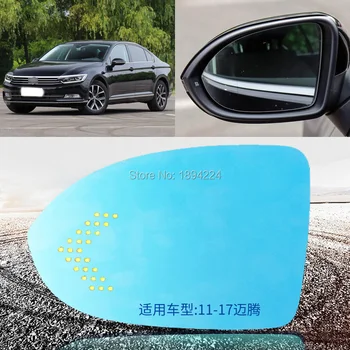 

For Chevrolet Cruze 2010-2017 Car Rearview Mirror Wide Angle Blue Mirror Arrow LED Turning Signal Lights