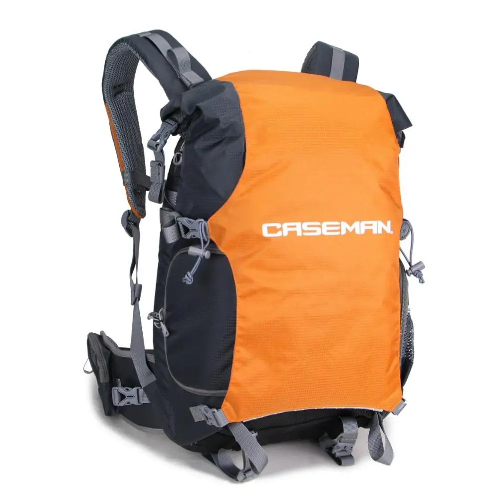 Caseman AOB4 цифровой SLR DSLR камера сумка чехол большой рюкзак ноутбук дождевик для Canon sony Nikon черный водонепроницаемый авторизованный - Цвет: Orange