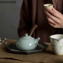 Стиль керамическая Боковая ручка чайник анти-скальдинг тепла чайный набор кунг-фу чайник бытовой Питьевая утварь WSHYUFEI