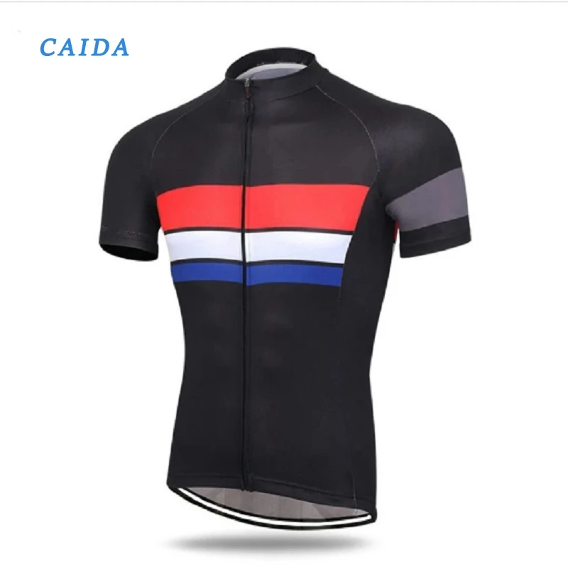 

CAIDA Flag Printed T-shirts 2020 Fashion Men's New Design Summer Male Tops Tees Casual Patchwork Stripes Paint Splatter