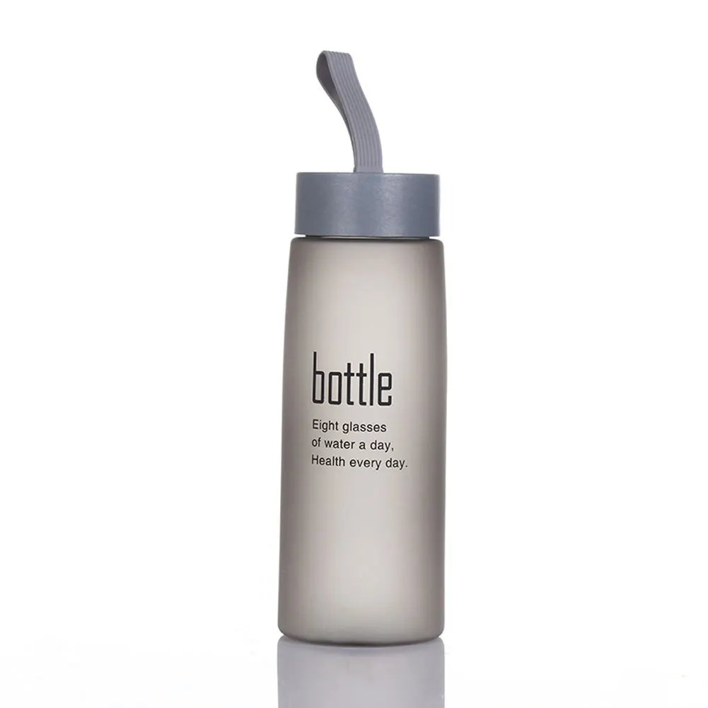 New 520ML Water Bottle Plastic Sport Scrub Leak Proof Drinking My Bottle Portable Fashion Drinkware Tour Bottles for Lovers