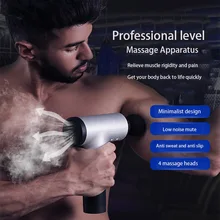 Massage Gun Muscle Massage Gun Sport Therapy Massager Body Relaxation Pain Relief Slimming Shaping Massager 4 Heads With Bag