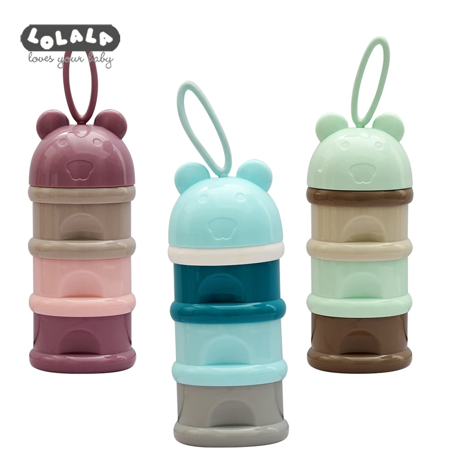 

3- Layer Baby Feeding Portable Milk Powder Box Food Container Children's Snack Candy Food Storage Box Baby Mouth Towel